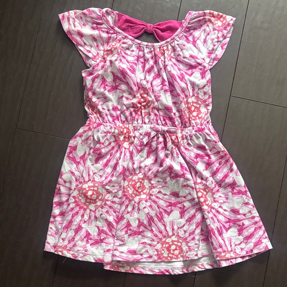 Falls Creek Pink and White Floral Kids Dress